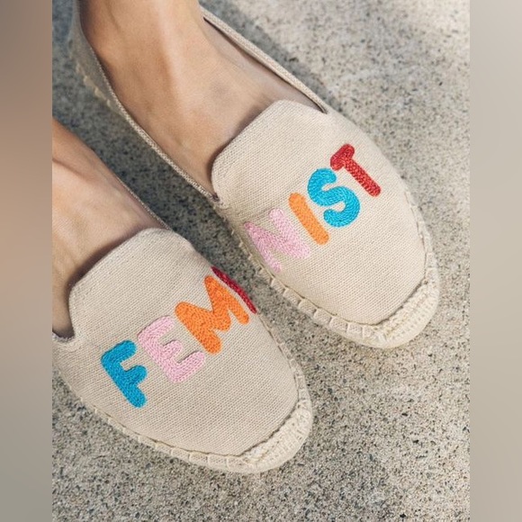 Soludos Feminist Platform Espadrilles NWOT - Picture 2 of 9